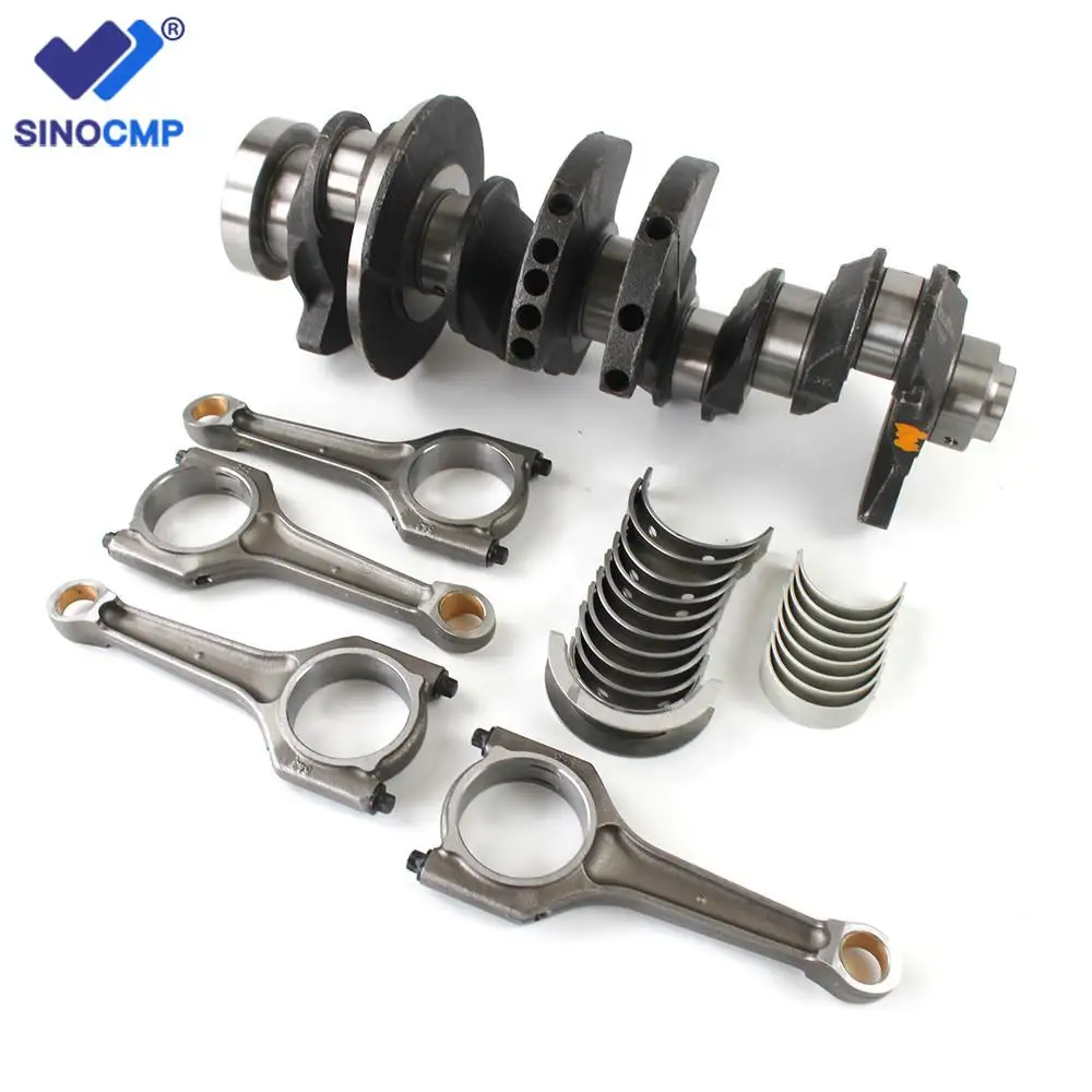 Crankshaft SET NEW 77944600 77946600 11247589533 N46B20A N46B20B & Connecting Rods & Bearing Set for BMW X1 X3 N42 N43 N46 2.0