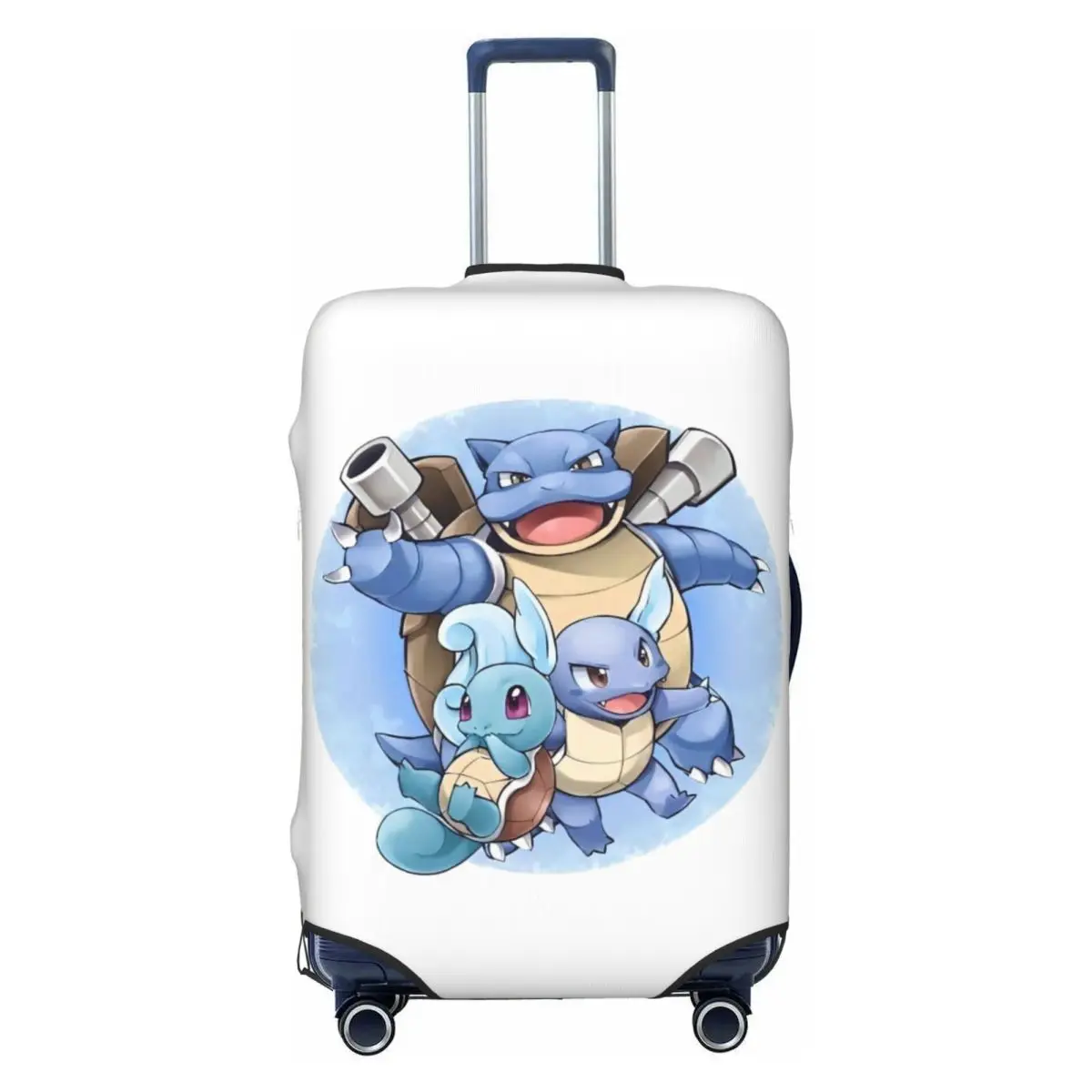 

Custom Squirtles Cartoon Travel Luggage Cover Dust Proof Suitcase Cover Protector Fit 18-32 Inch