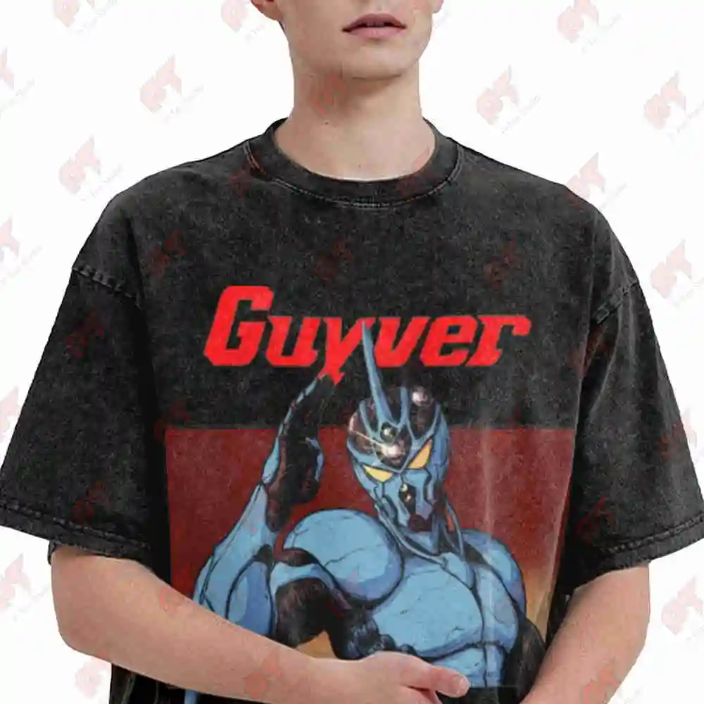 Guyver Bio Booster Armor Anime Vintage Washed Tee Pure Cotton T-Shirt