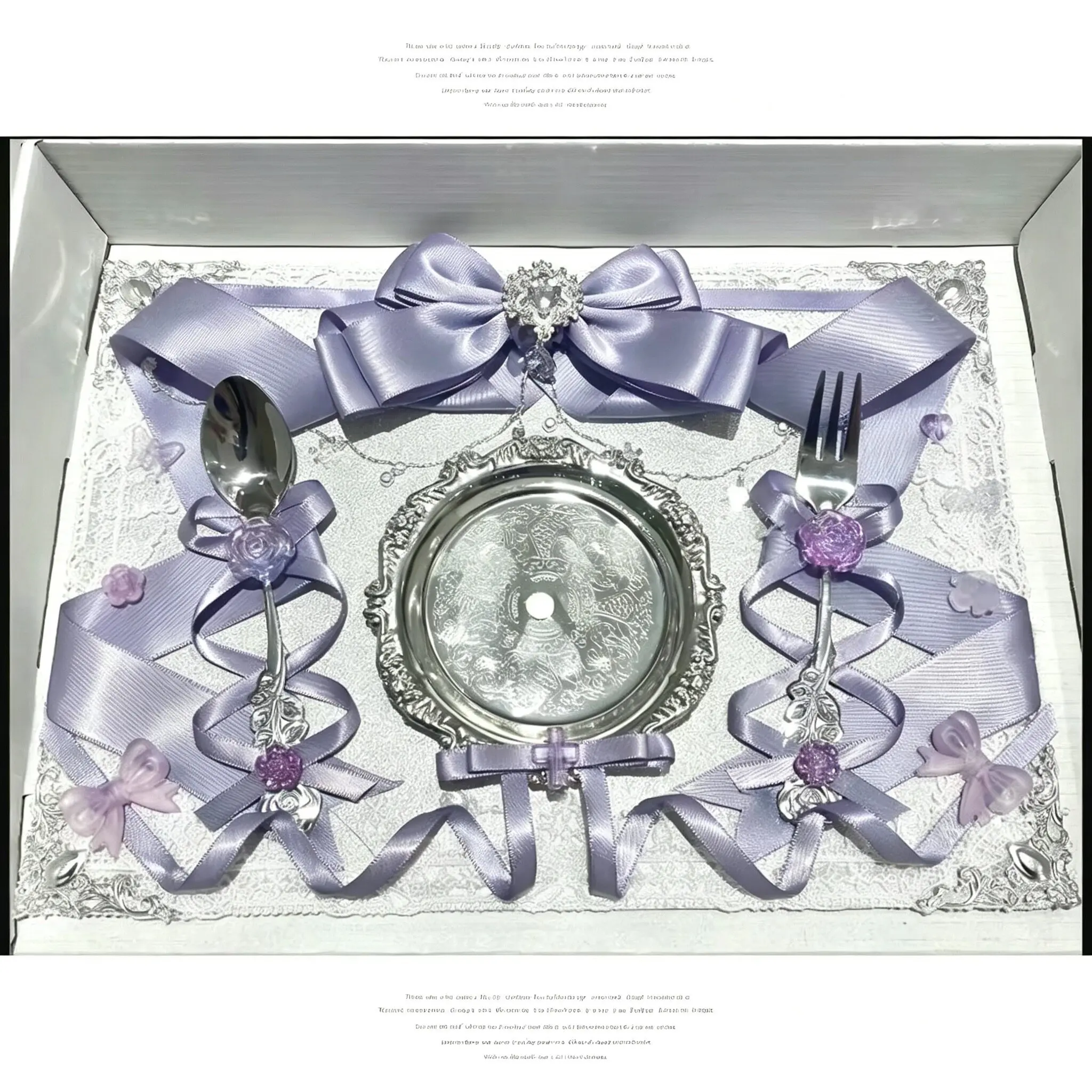 Second Dimension Comic-Con Silver Double Plate Pain Board Finished Ribbon Pain Board  Bar Lta Bag Transparent Window Decoration