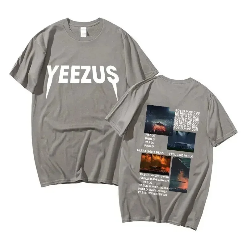 Limited Rapper Kanye West Yeezus Tshirt The Life of Pablo Print T Shirt Men Women Fashion Casual 100% Cotton T-Shirts Streetwear