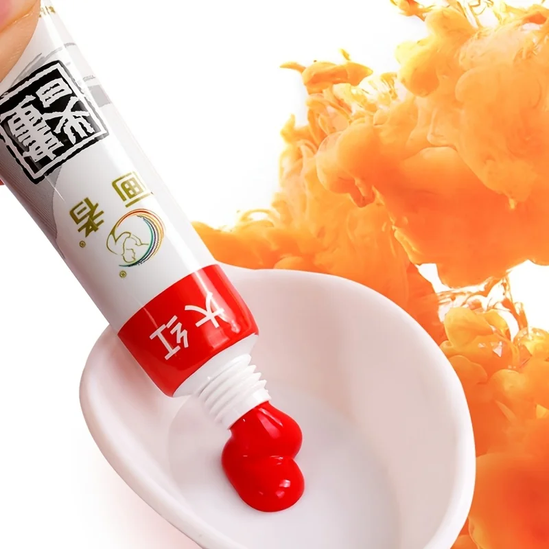 Chinesisches Malpigment-Set mit 7/12 Farben, 6 ml / 0,2 Unzen, geeignet für traditionelle chinesische Malerei, Kalligraphie und Profi-Malerei. – Detail 4