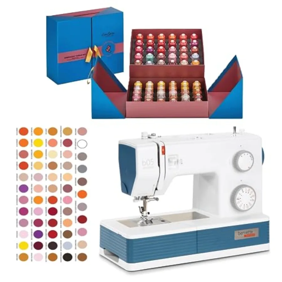 

Швейная машина B05 Academy, 30 встроенных строчек, 12 прижимных лапок, светодиодная подсветка, сверхмощная, портативная, в комплекте с набором ниток.