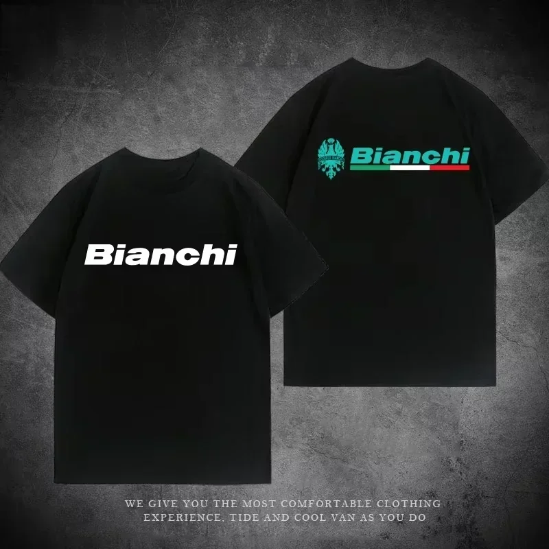 

2025 NEW Bianchi Tour de France Cycling Jersey Men's High-End Road Performance Fit Short Sleeve Summer Training Top