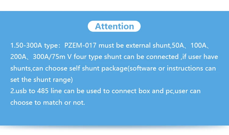 PZEM-017 DC Spannungs-, Strom-, Energie- und Leistungsmesser Amperemeter Voltmeter Elektrisches Modul Wattmeter Modbus RS485 10A 300A – Detail 8