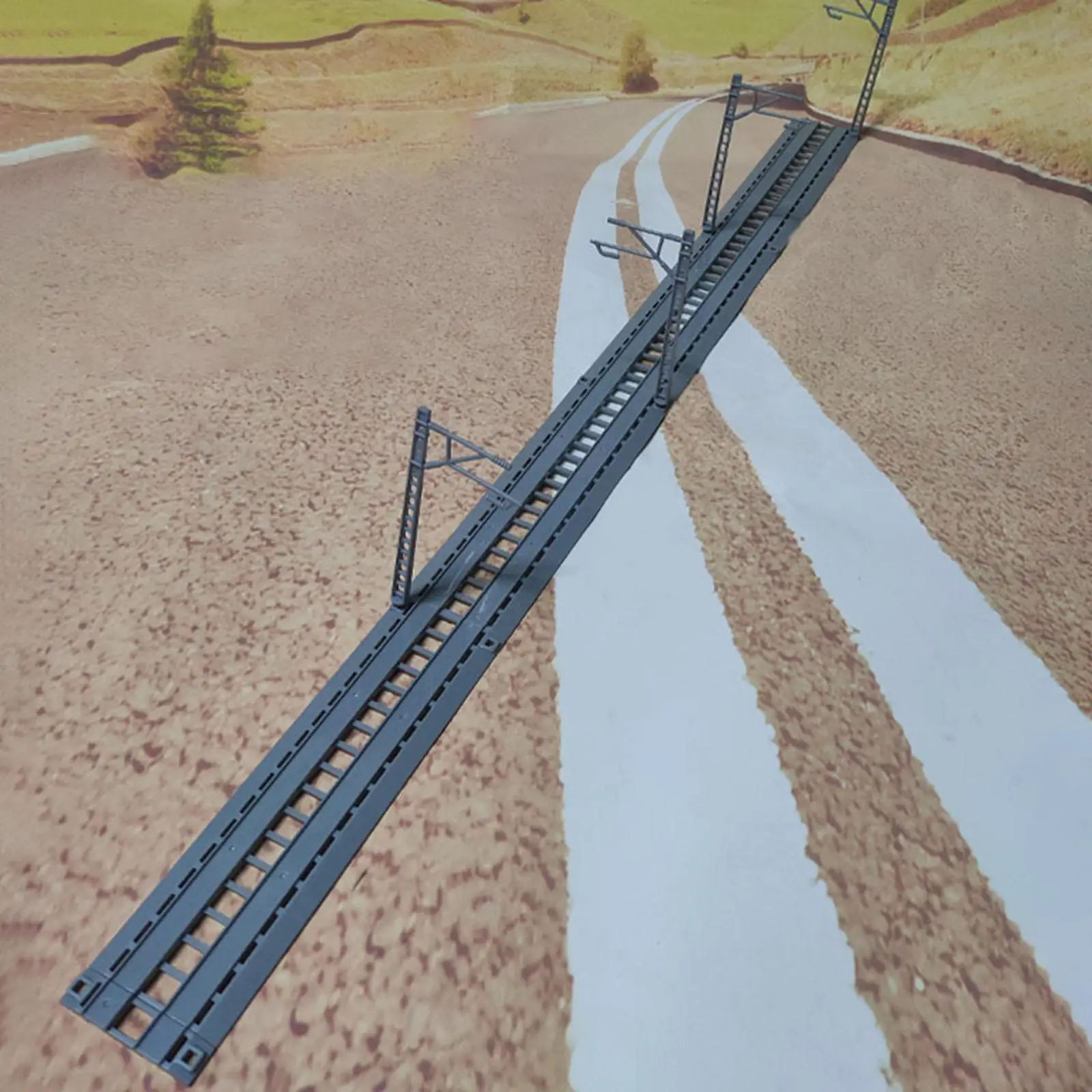 

Train Track Railway Kids Train Station Playset DIY High Speed Rail Track Model