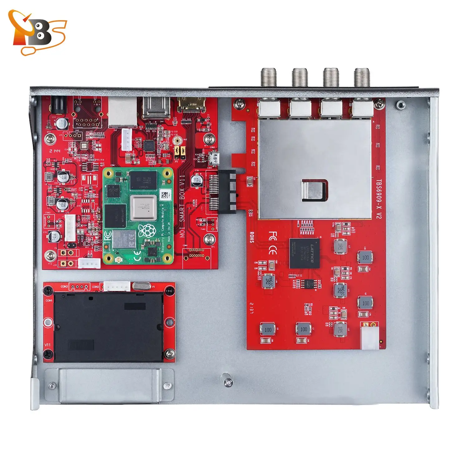 TBS2925 MOI 스마트 박스 DVB-IP 게이트웨이 서버 단일 PCIe 슬롯 IPTV 스트리밍 서버 라이브 TV/OTT/VOD용 IPTV 스트리머