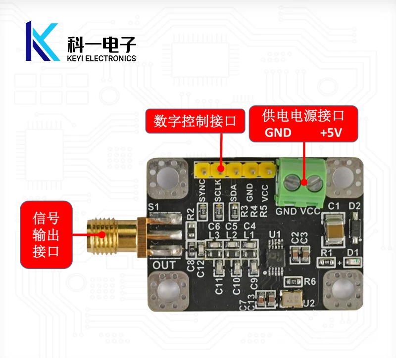 AD9833 Module High-speed DDS Signal Source Sine Wave Triangular Wave Square Wave Signal Generator Module SPI