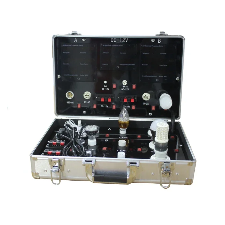 Portable Aluminum LED Demo Case Supplier Customized LED Light Test Box for Business Trip