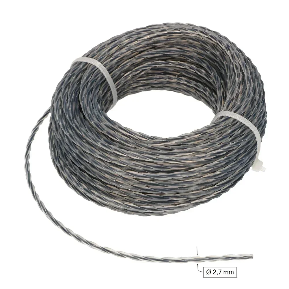 Imagem -03 - Conjuntos de Linha de Cortador de Grama 15 30m Núcleo Reforçado Nylon Linha de Aparador de Grama Carretel de Linha de Substituição Cortador de Grama Ferramentas de Jardim 2