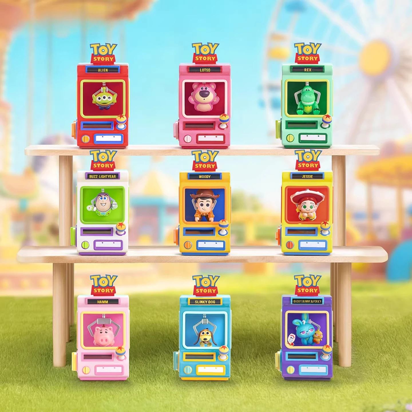 

Disney Toy Story Claw Machine Series Articulated Figures Blind Box Peripherals Doll Cute Desktop Decoration Mystery Bag Toy Gift