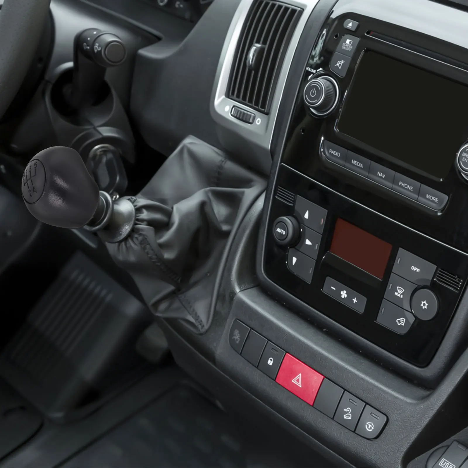 

Gear Knob Manual Shift Knob Cover ABS Plastic Accessories Manual Shift Knob Cover Brand New For DUCATO 1994-2006