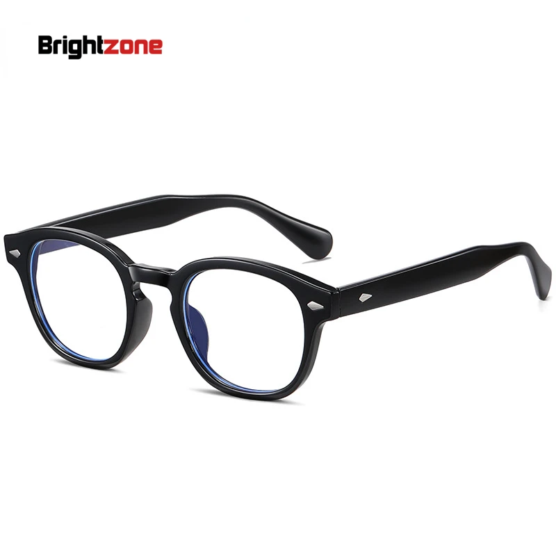 New Square Plano Anti Blue Light Round Eye Glasses Spectacle Frame Gaming Mobile Computer Goggles Myopia Prescription Eyeglasses