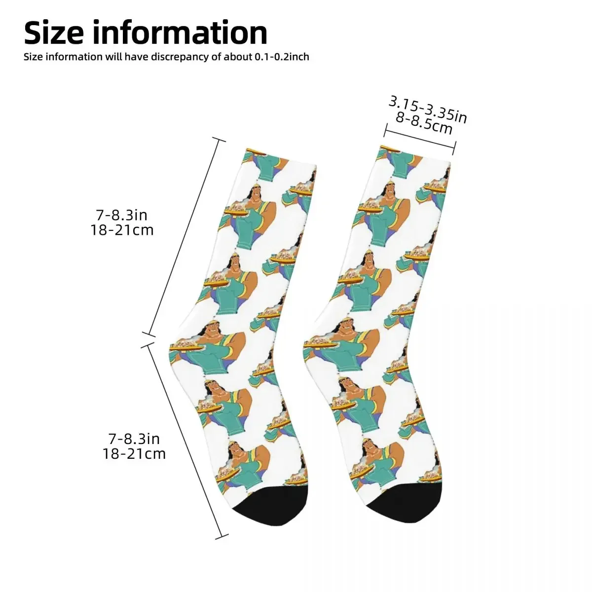 Kronk Has Spaghetti Socks Harajuku High Quality Stockings All Season Long Socks Accessories for Unisex Christmas Gifts