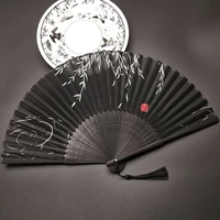 Folding Hand Fan, Retro Style Folding Fan, Birthday Gift, For Dance Performance, Decoration Props 3
