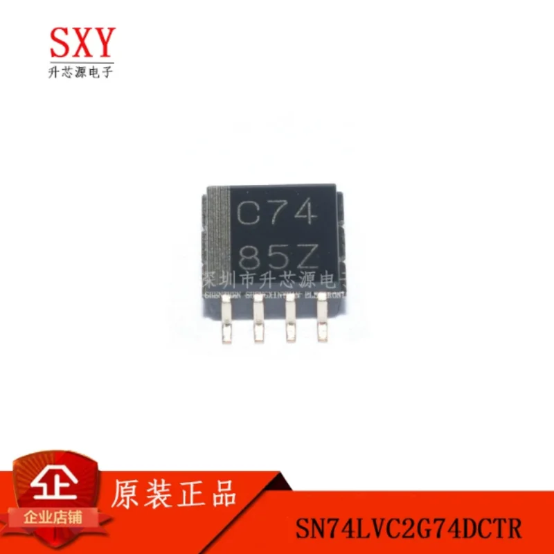 Original SN74LVC2G74DCTR silk screen C74 SN74LVC2G74 SM8 trigger chip
