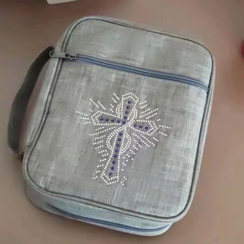 Bolsa de la Biblia con asa, bolsa organizadora de la Biblia, reutilizable, para hombres y mujeres, libros, documentos, organización, bolsa protectora para negocios