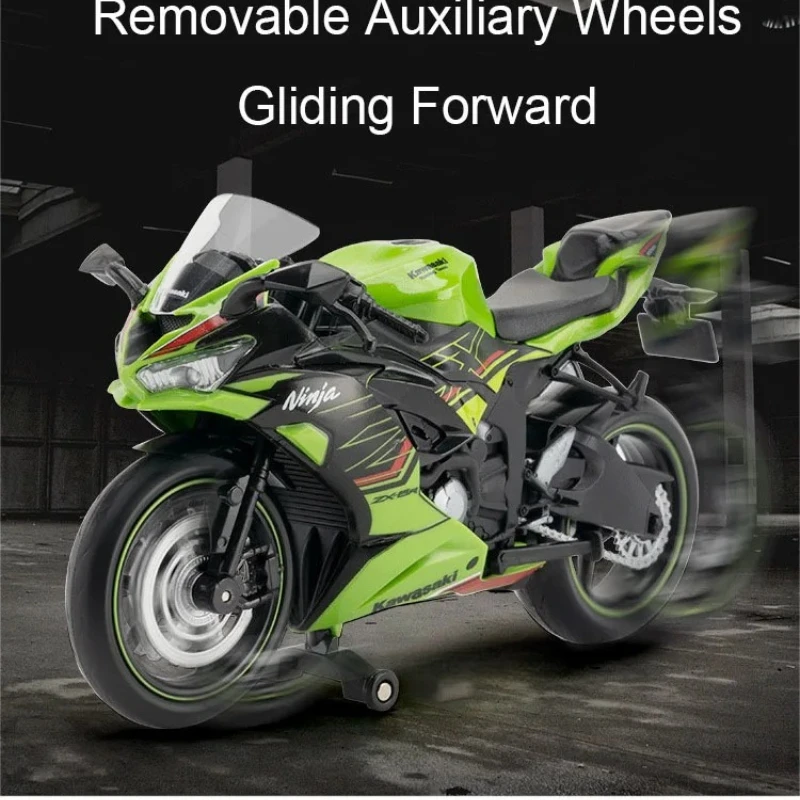 

1:12 Kawasaki NIJIA ZX-6R alloy motorcycle model simulation locomotive desktop decoration ornament child toy friend gift