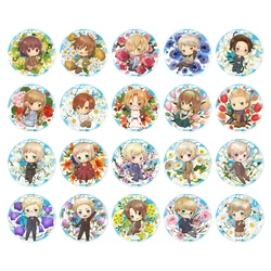 Axis Power HETALIA Anime The World Twinkle Italy France Russia USA UK Spain Prussia 50mm Metal Badge Brooch Pins