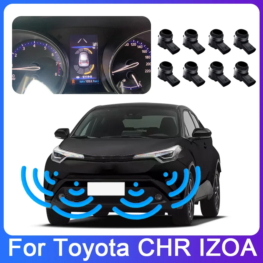 

New! Original Display Car Parking Sensor screen display Reversing Parking System For Toyota C-HR CHR AX10 AX50 IZOA 2017 To 2023