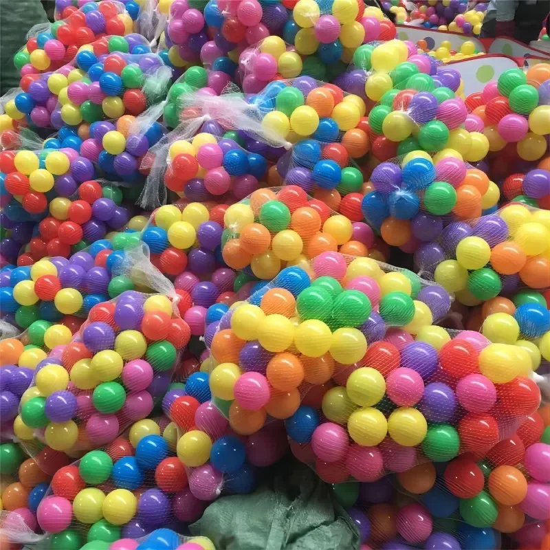 100PCS Outdoor Sport Ball Bunte Weiche Wasser Schwimmen Pool Ozean Welle Ball Baby Umweltfreundliche Stress Air Ball Zelt Spielzeug für Kinder