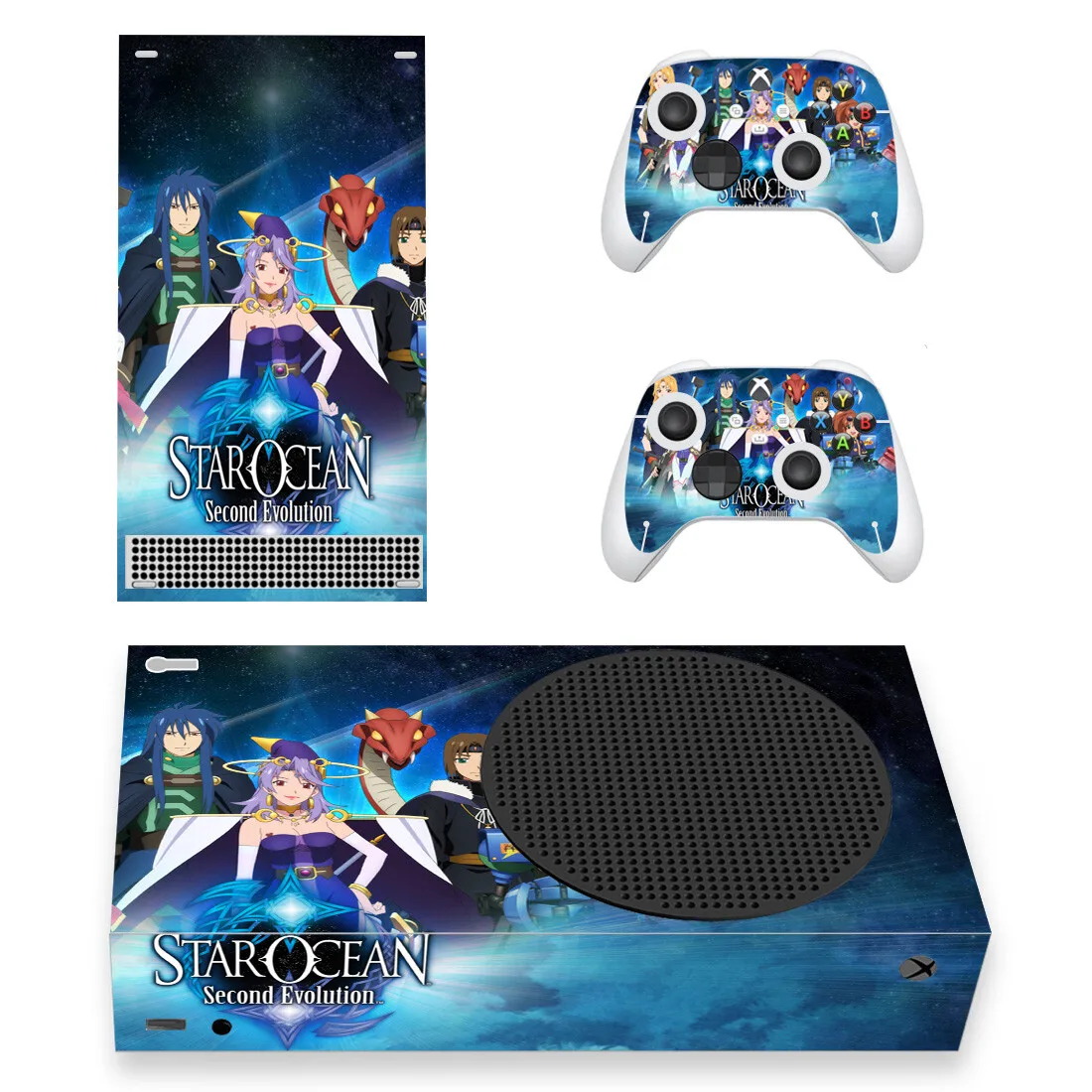 

Star Ocean Skin Sticker Decal Cover for Xbox Series S Console and 2 Controllers XSS Skins Vinyl