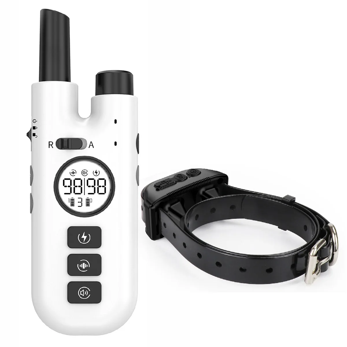 

Electric Dog Training Collar with 2620ft Remote Range, Rechargeable and Waterproof, Features 3 Training Modes and Security Lock