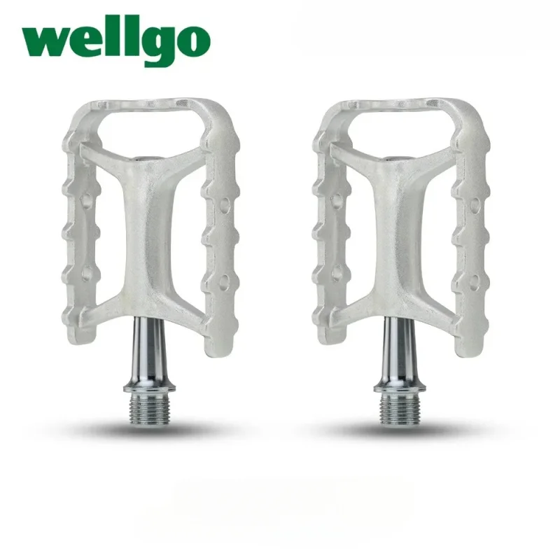 

Wellgo M111 Aluminum Forged Cr-Mo Sealed Bearing Bicycle Pedals Lightweight Durable for MTB BMX Road City Touring Folding Bike