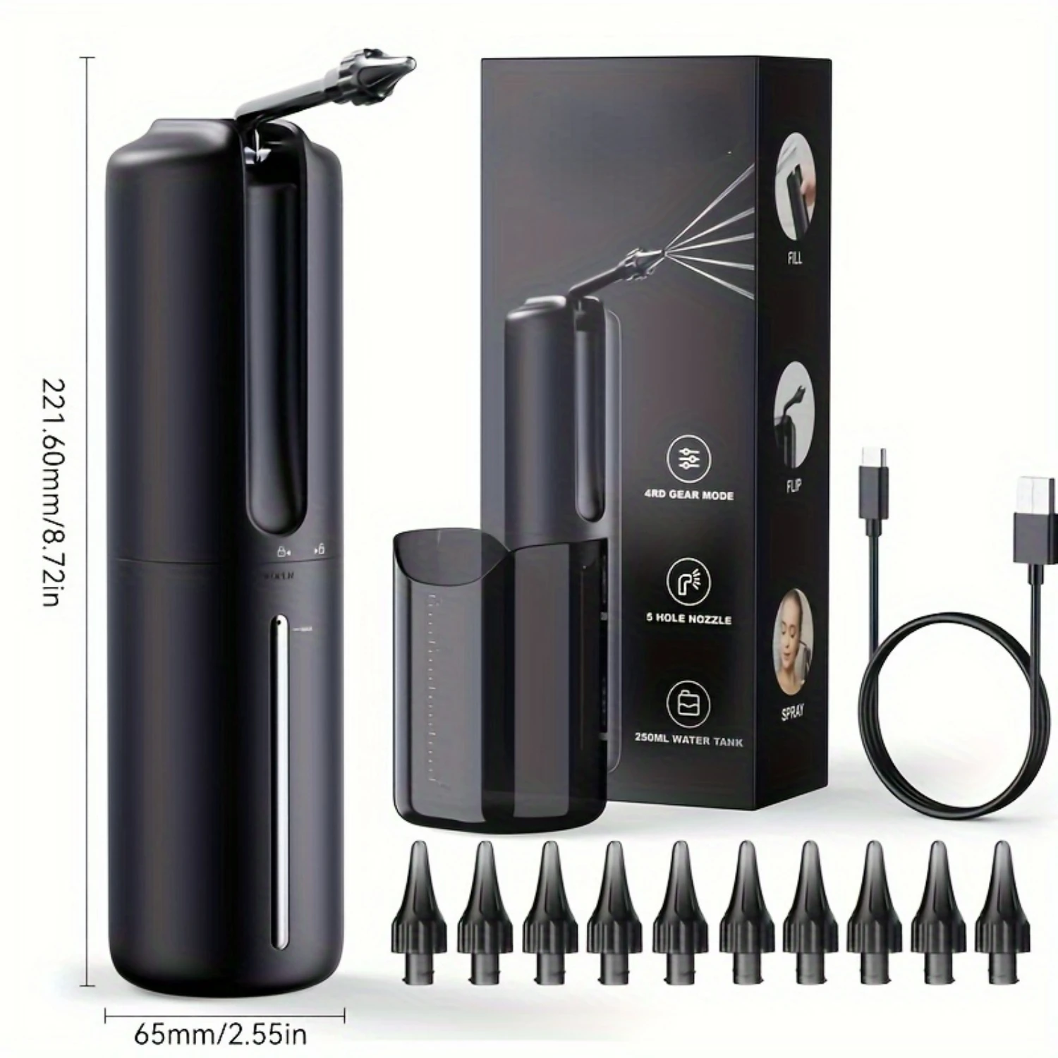 Высокоэффективный портативный набор для очистки ушной серы — безопасная и эффективная система орошения ушей, 4 режима очистки для взрослых меня