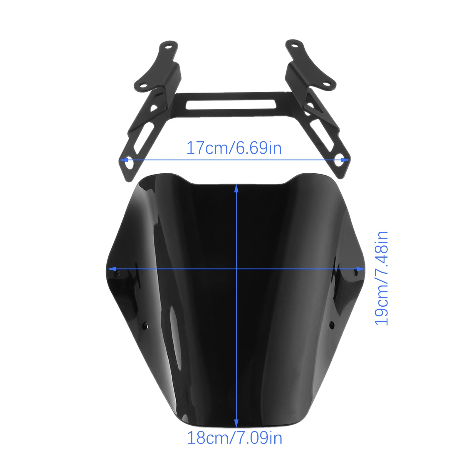 Plastic Motorcycle Front Windshield Windscreen Airflow Wind Deflector Visor Fly Screen Kit for Honda CB750 Hornet 2025-2026