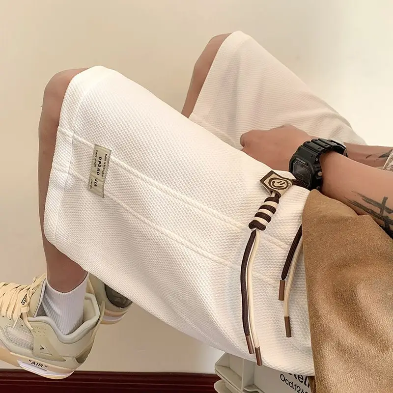 

Летние мужские повседневные свободные баскетбольные шорты 2025 года с эластичным поясом на 5 дюймов и свободным кроем в городском стиле