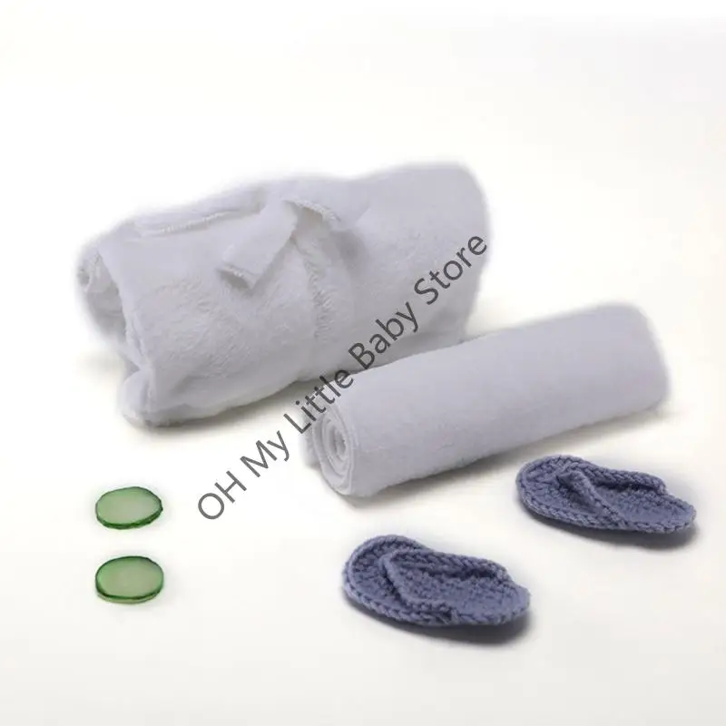 زي M76C لحديثي الولادة لالتقاط الصور وإكسسوارات استوديو الصور دعائم رداء الحمام