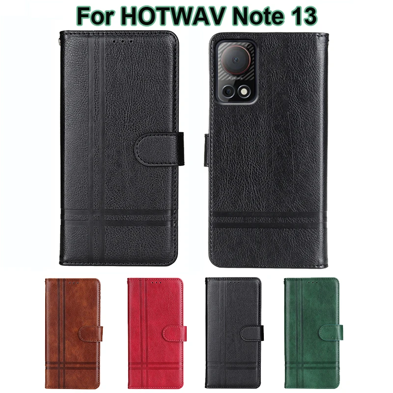 

Vintage Wallet Phone Case For Funda HOTWAV Note 13 Flip Cover Book Coque PU Leather Capa For Carcasas HOTWAV Note 13 чехол 6.6"