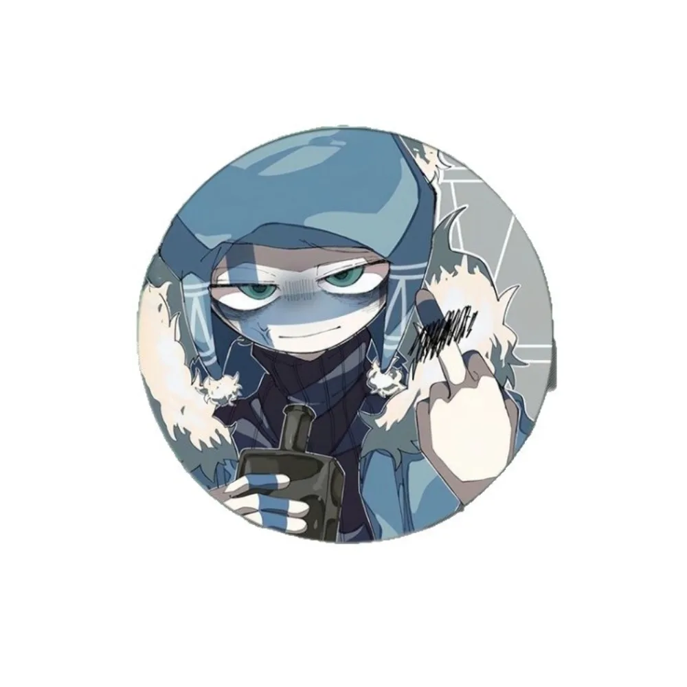 Cartoon Tinplate Brooch Game CountryHumans Badge Bag Cosplay Pin Jewelry Fan Collection Decoration Pendant Accessories Gift