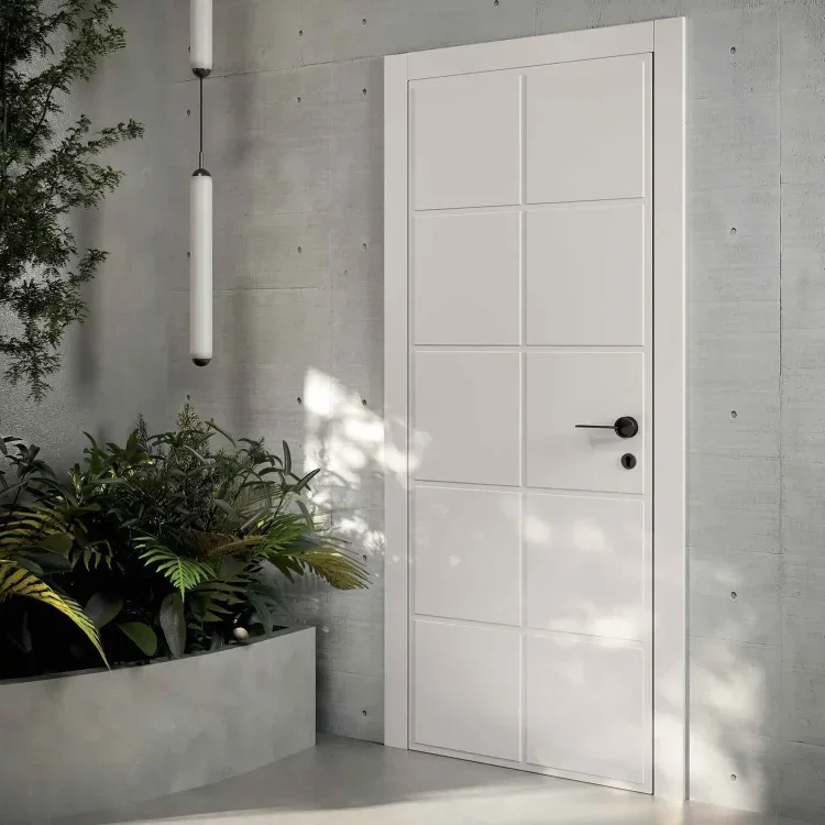 

Premium White Finish Modern Inside Doors Bedroom Wood Door Designs Internal Veneer Laminated Wood Door For Houses