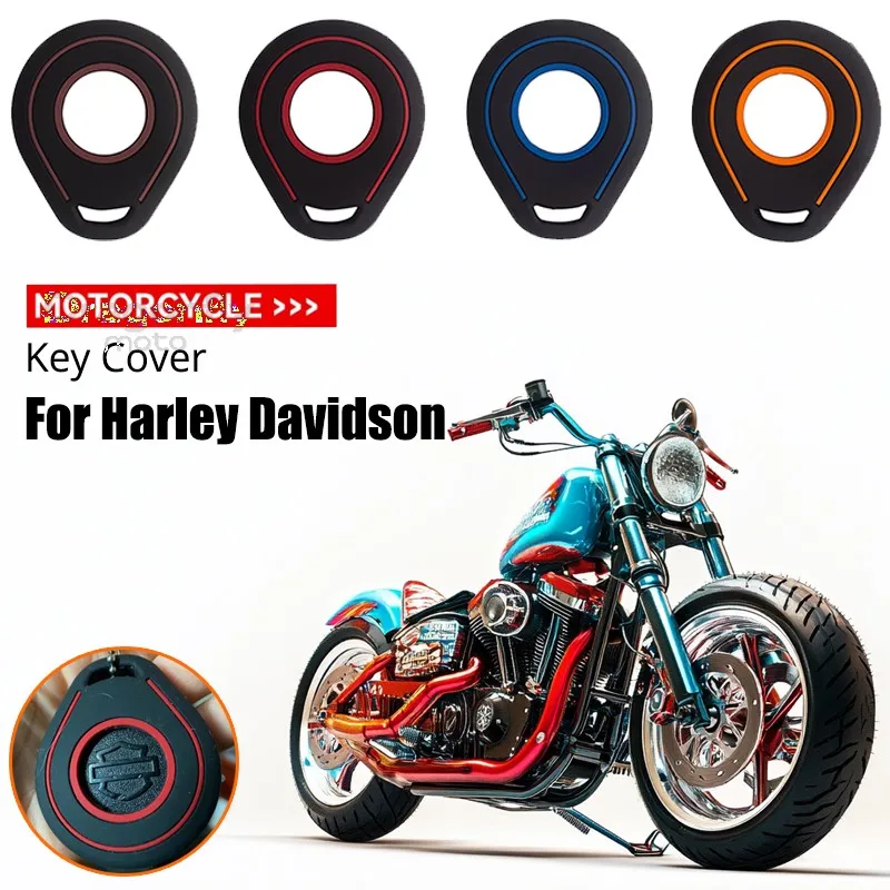 Key Cover Case for Harley Davidson Softail Sportster VRSC Touring X48 883 1200 Street Glide Motorcycle Car Holder Keychains