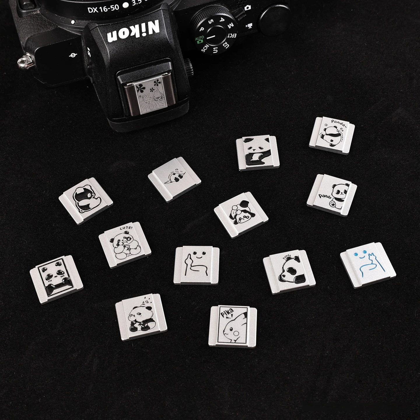 

Metal Panda Pattern Hot Shoe Cover Dustproof Cap For Fuji XS10 XM5 XE4 XT5 XT30II XH2S XA7 X100VI XT50 Camera Accessories