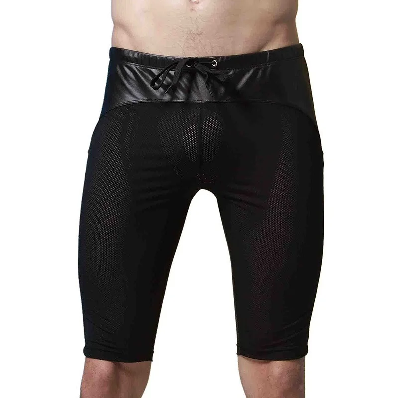 Męskie Fitness wygodne szorty Mesh bezszwowe oddychające czarne spodnie letnia siłownia Running Joggings Sweatshorts plażowe stroje kąpielowe