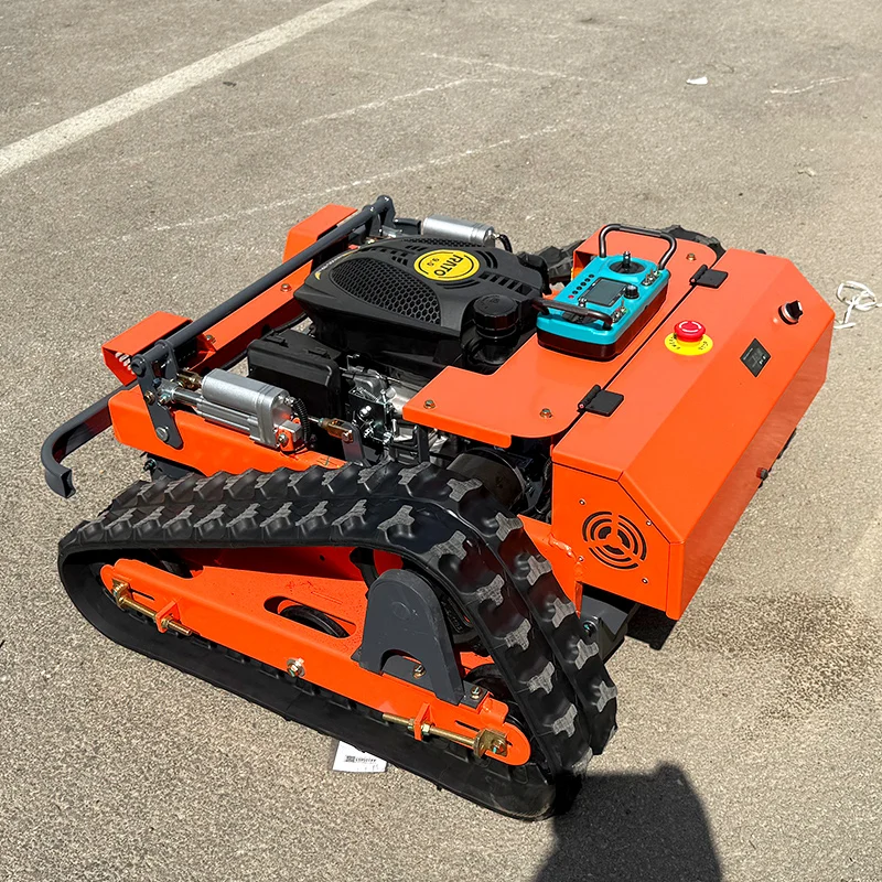Maßgeschneiderter chinesischer Hersteller, Fabrikpreis, Roboter-Rasenmäher, ferngesteuerte Rasenmäher, Modell 800, Raupen-Rasenmäher mit Fernbedienung