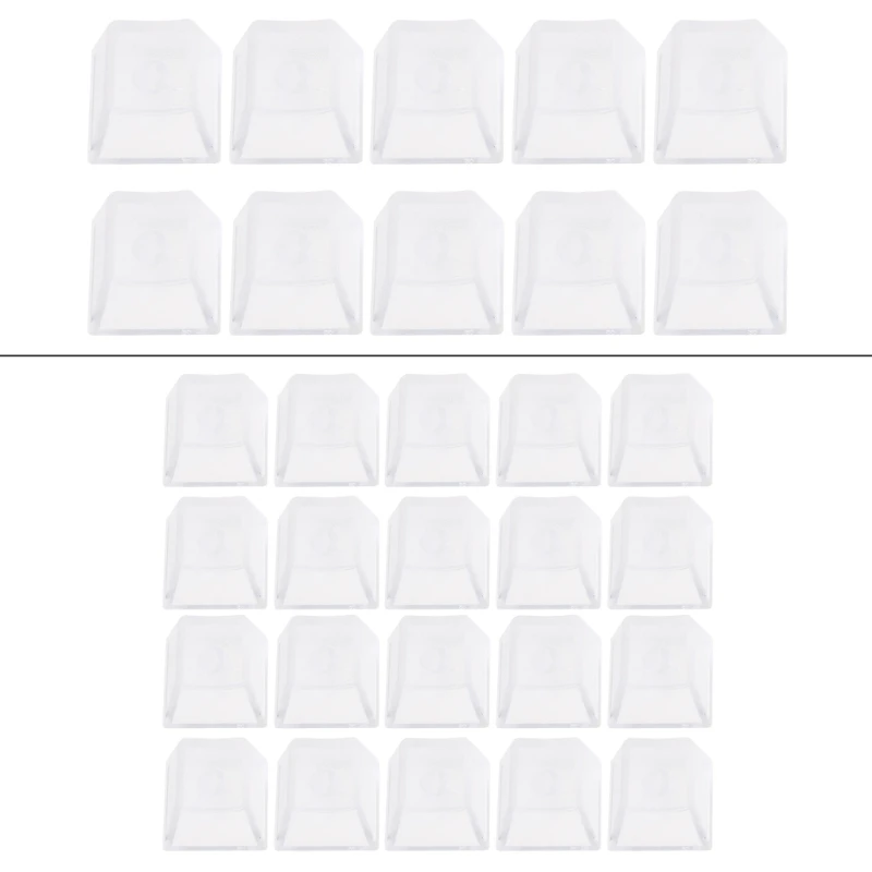 Keycap Mekanis Transparan Bening dengan Keycap Backlit Tinggi untuk Keypad Keyboard Mekanis