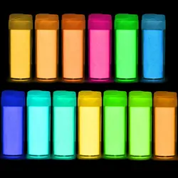 20g/Bottle Luminous Powder Paint Epoxy Resin Pigment Glow In The Dark Fluorescent Powder DIY Party Resin Filler Resin Supplies