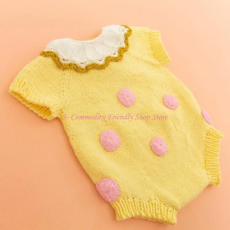 85AE 3/6 Pcs Baby Cotton Hat Romper Socks Set Newborn Photography Props Outfits Infants Photo Clothing