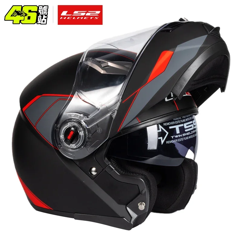 LS2 FF370 All Season Motorcycle Helmet Dual Lens Anti Fog For Men and Women ECE