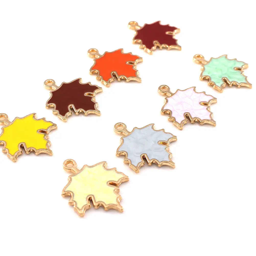 

40 Pcs Alloy Maple Leaf Pendant for Earrings Necklace DIY Jewelry Supplies Accessories Durable Material Excellent Craft
