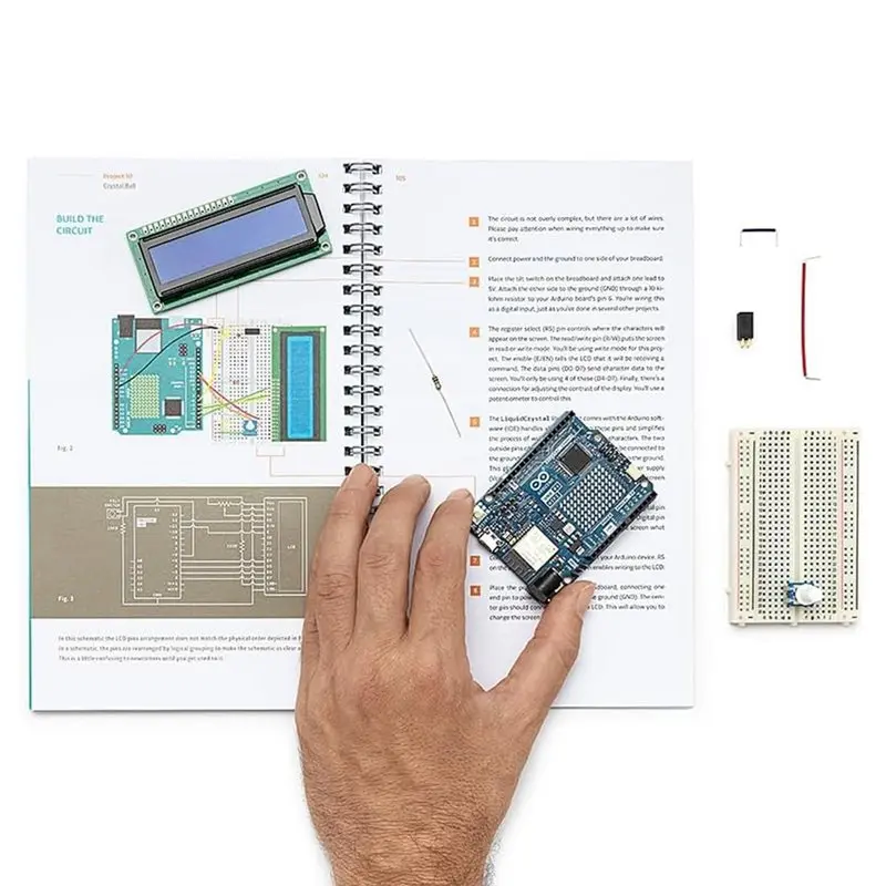 For Arduino Starter Kit R4 K000007 For UNO R4 Wifi Board Learn Electronics And Coding 13 Guided Projects