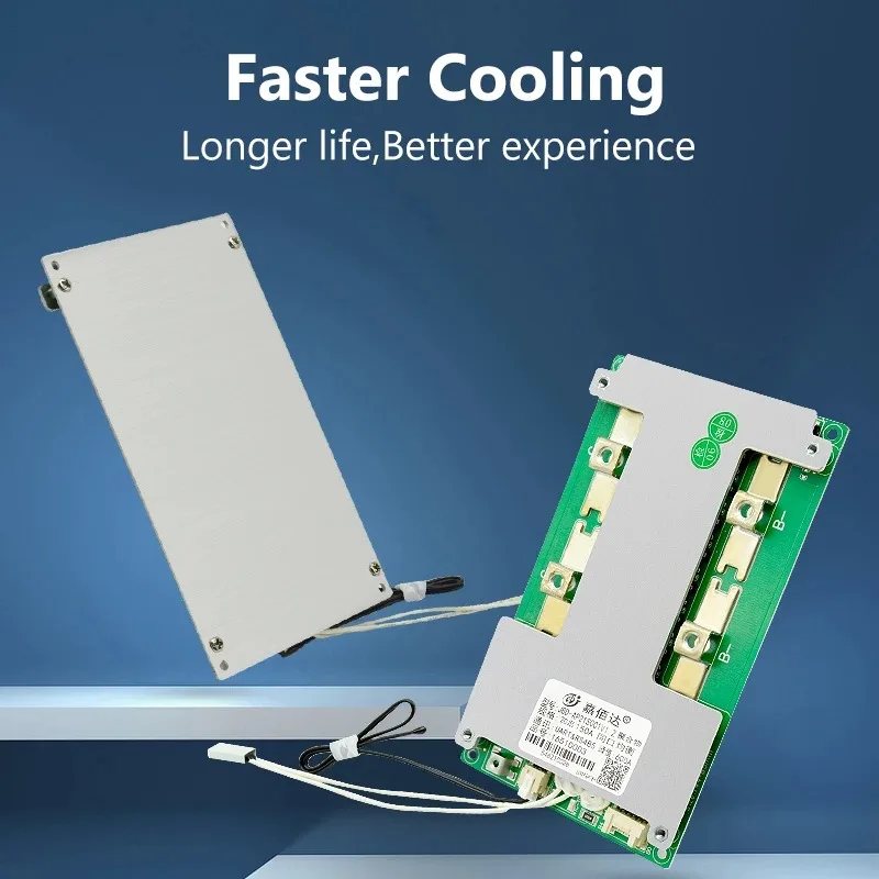 JIABAIDA BMS Lifepo4 4S 12V 100A 120A Charge Discharge Protection Support Balance Heating Series Connection JBD BMS
