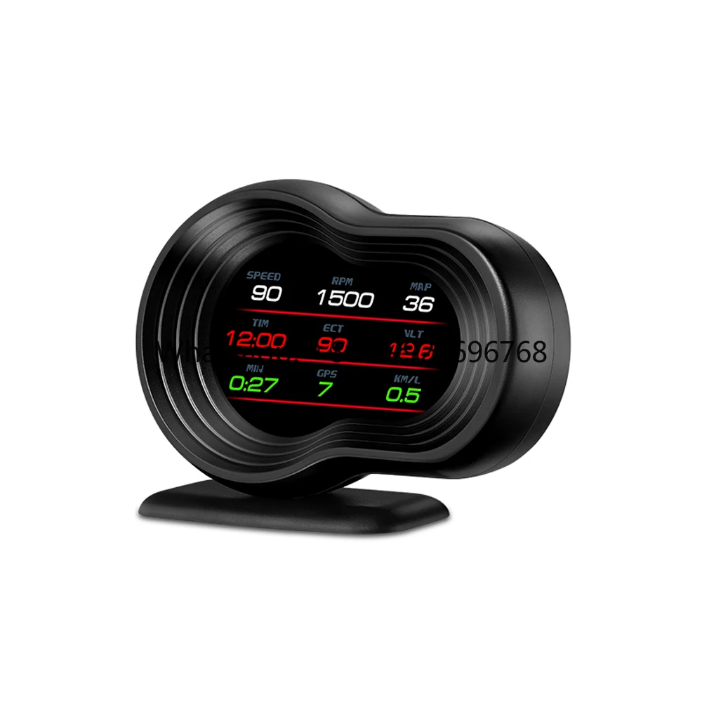 Car Hud F9 Auto Meter Smart Meter  Digital Speedometer Temperature Engine RPM Alarm Head up Display