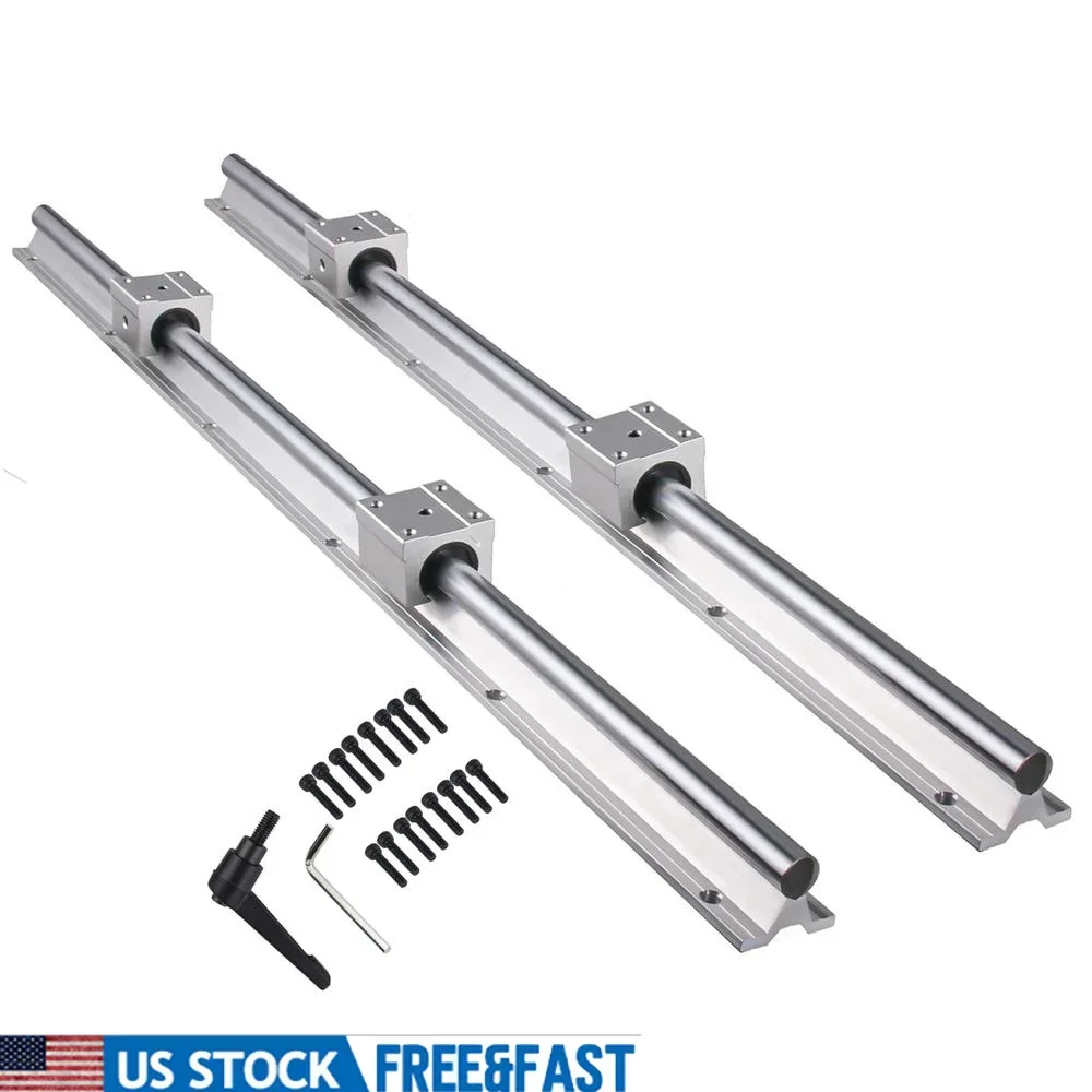 

Linear Guide Rail SBR20 1200mm 2pcs Smooth Sliding System 4pcs SBR20UU Bearing Blocks Heavy Duty Aluminum Alloy High Precision