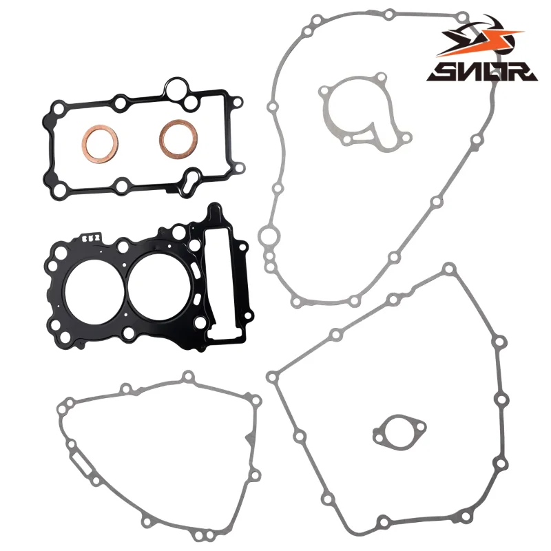 SNOR Complete Engine Cylinder Side Cover Gasket Set For Yamaha YZF-R3 YZFR3 2015-2023 Full Engine Sealing Gaskets Kit Motorcycle