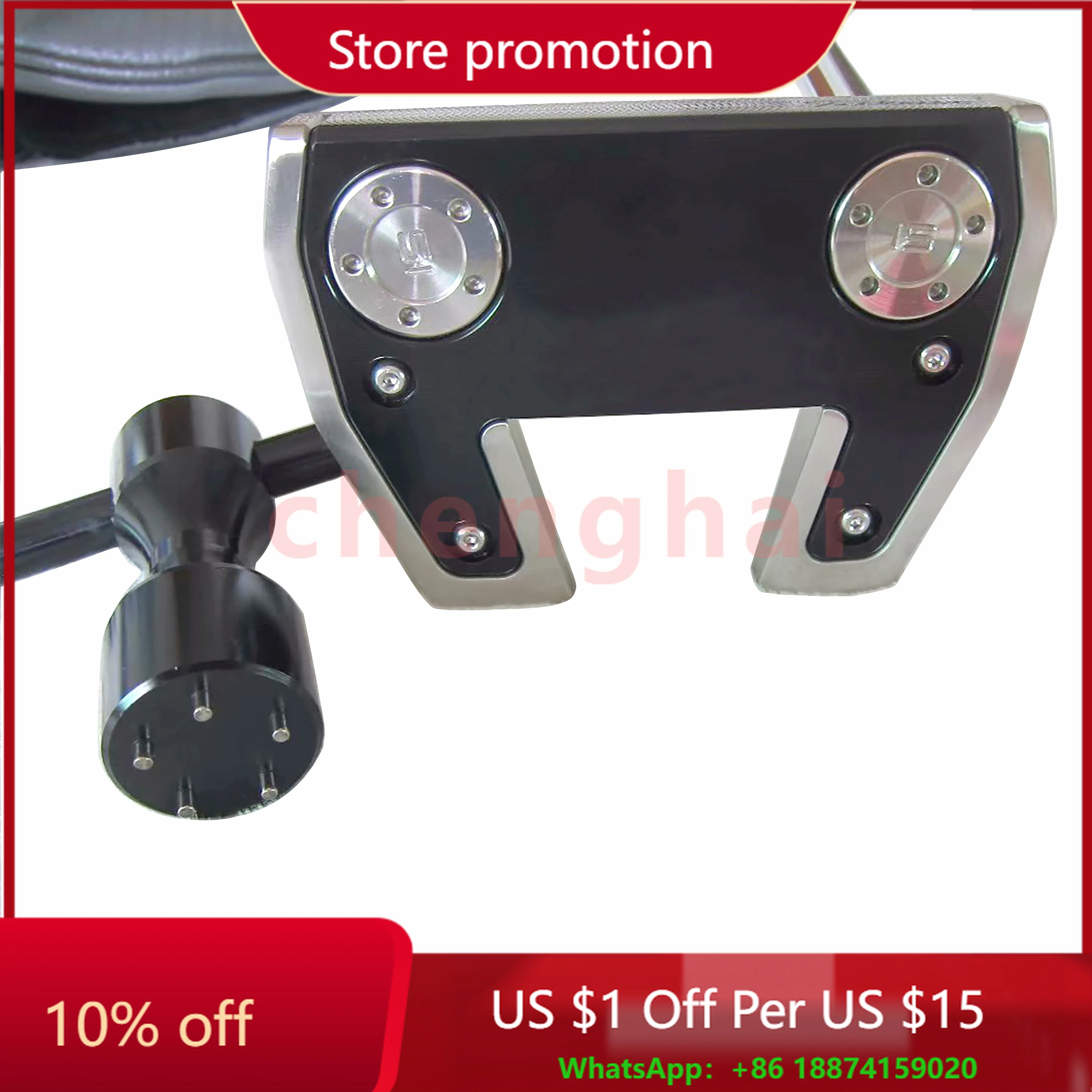 

New Golf Putter Head Stainless Steel Wholesale Custom Logo OEM CNC Milled Golf Putter Clubs Standard